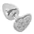 Mini Plug em Metal Coração Cromado cravejado com Strass - Joia Anal HARD