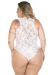 Body Fantasia Sensual Duquesa Sexy Plus Branco - Pimenta Sexy