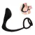 Plug Anal Preto com Anel Peniano e Escrotal