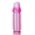 Capa massageadora com textura - 13cm - cor rosa