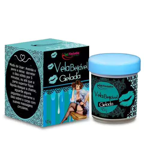 Vela com Óleo Beijável ICE Sabor Menta 45g - La Pimienta