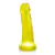 Pênis Amarelo Realista com LED 8 - 16 x 4 cm BRILHA NO ESCURO 3 modos - Just Glow