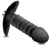 Plug Anal em Silicone macio Escalonado 12 cm com Vibrador Potente