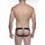 Cueca Jockstrap com Saqueira em Cirré Aberta Atrás c/ 3 Argolas