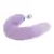 Plug Anal com Cauda Longa de Raposa Lilás - Joia Anal em aço 40 cm