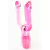 Vibrador Cristal Duplo Prazer - Dupla Penetração - Pink