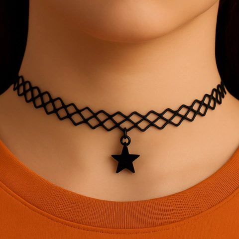Choker Estrelinha Retrô – Um Toque Fofo e Rebelde - comprar online