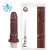 Pênis macio e flexível com Vibrador 17 X 4 cm com Aroma de Chocolate