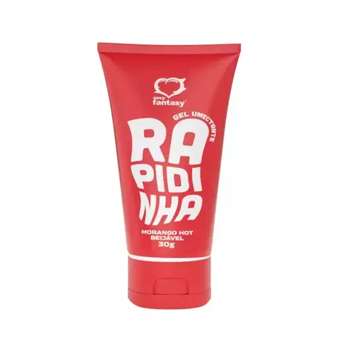 Rapidinha Morango Hot 60g Lubrificante Íntimo Beijável com Efeito Quente– Sexy Fantasy