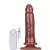 Pênis macio com Vibro e Ventosa 13,5 x 3,3 cm cor Chocolate