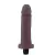 Pênis em cyberskin com Vibrador cor Chocolate 16 x 3,7 cm