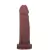 Pênis em Cyberskin com vertebra 18 x 4 cm - Marrom