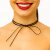 Choker Preta com Laço Central e Fio Alongado Moderna, Criativa e Fashionista - comprar online