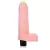 Pênis em CyberSkin 16cm com escroto, vibrador multivelocidade à prova d'água na cor bege