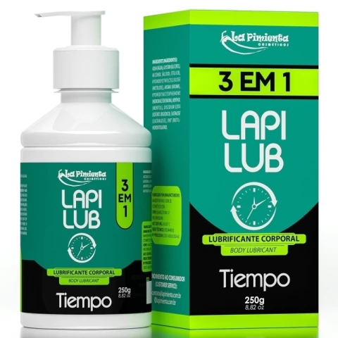Lapi Lub Tiempo Lubrificante Masculino 250g Linha Eróticos La Pimienta