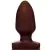Plug Anal cônico 2,13,5 x 3 cm na cor marrom