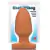 Plug Anal cônico 2,13,5 x 3 cm na cor bege