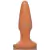 Plug Anal cônico com estrias,13 x 4 cm na cor bege