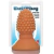 Plug Anal Pequeno Framboesa com cravinhos, 7,5 x 3,5 cm na cor bege - comprar online