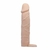 Capa p/ aumento instantâneo do pênis macia em cyberskin Ponta Maciça - 5 cm Pretty Love
