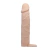 Capa p/ aumento instantâneo do pênis macia em cyberskin Ponta Maciça - 5 cm Pretty Love