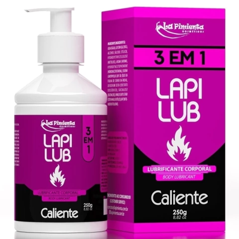 Lapi Lub Caliente Lubrificante Feminino 250g Linha Eróticos La Pimienta