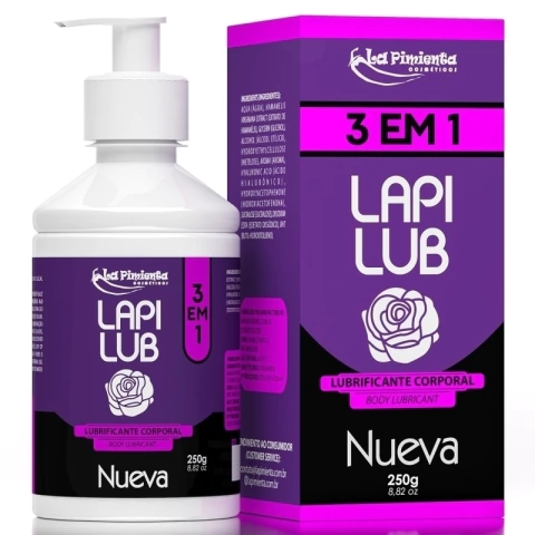 Lapi Lub Nueva Lubrificante Corporal 250g Linha Eróticos La Pimienta
