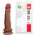 Pênis maciço e flexível com ventosa - 16 x 4 cm na cor marrom na internet