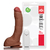 Pênis macio e flexível Bengala com escroto, ventosa e vibro 21 x 5,5 cm na cor marrom na internet