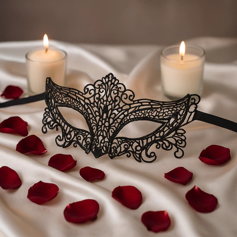 Máscara Rendada Veneziana – Leve, Chique e Cheia de Charme! - comprar online