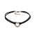 Choker Dupla Preta com Pingente de Coração Vazado em cor Bronze Romântico e Boho