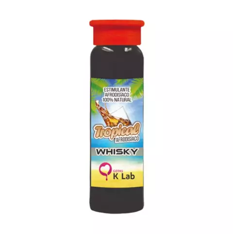 TESÃO TROPICAL AFRODISÍACO Sabor WHISKY Estimulante Sexual Afrodisíaco Natural K-lab 15 ml