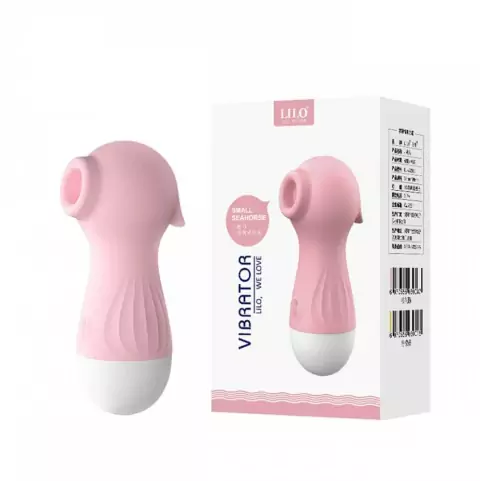 Sugador de Clitóris Recarregável com 10 Modos de pulsação Siliconado LILO Cavalo Marinho