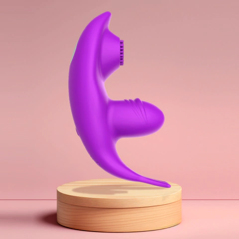 Vibrador de Calcinha c/ Bateria Recarregável controle via APP e 9 Modos de Vibração e Tripla Estimulação