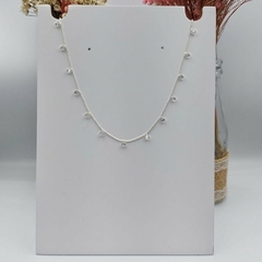 Colar Choker Veneziana de Prata 925 com Zircônias - comprar online
