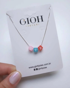 Colar Seu Nome com Veneziana de Prata 925 na internet