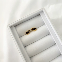 Brinco Infantil Capivara Banhado a Ouro 18K