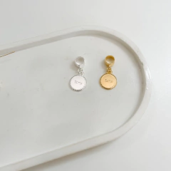 Berloque para Pulseira Banhado a Prata ou Ouro - Sorte