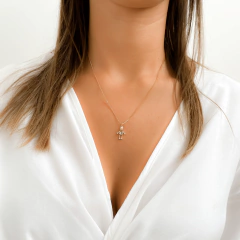 Pingente Filho Menino Azul Banhado a Ouro 18K na internet