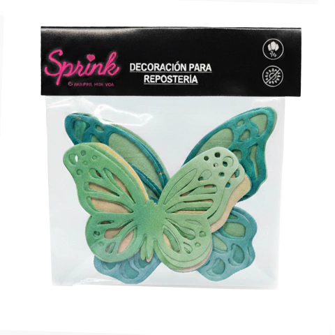 Mariposas 3D Verde - comprar online