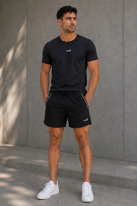 SHORT DEPORTIVO CON CIERRE LATERAL - Runik Indumentaria Deportiva