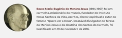 Banner da categoria Beato Maria-Eugênio do Menino Jesus
