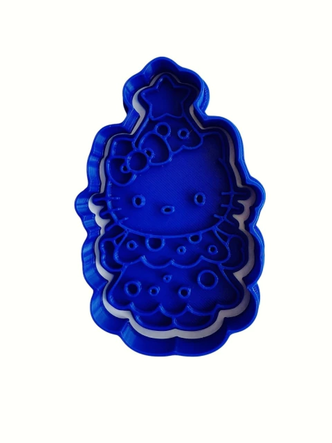 Cortador Kitty Arbolito Navideño