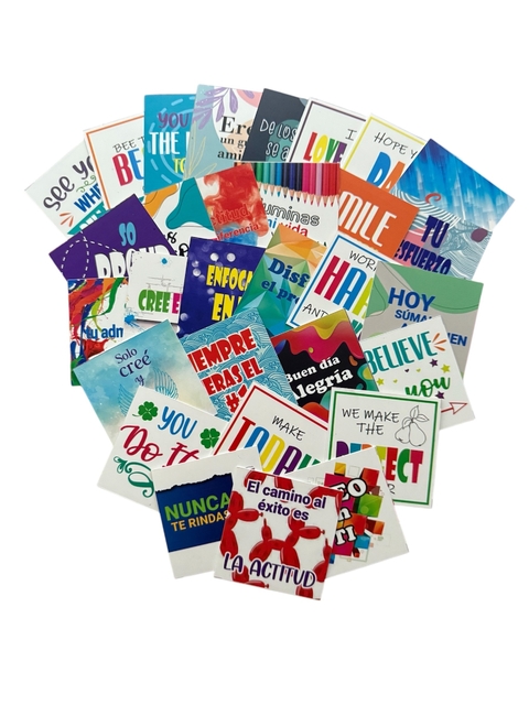Tarjetas Bilingües Lavables