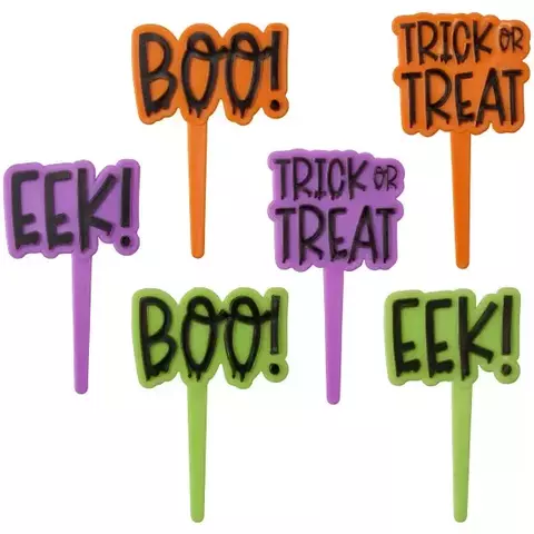 Picks Decorativos Trick or Treat - Boo