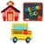 Anillos Decorativos School Bus