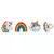 Anillos decorativos Rainbow Unicornio