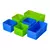 Moldes de Silicona Cuadrados Yumbox Verde y Azul
