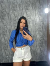 Cropped camisa Bea - comprar online