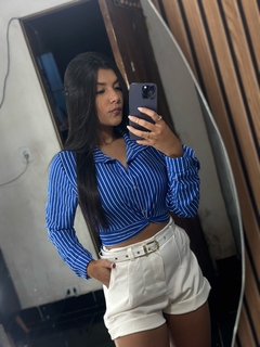 Cropped camisa Bea